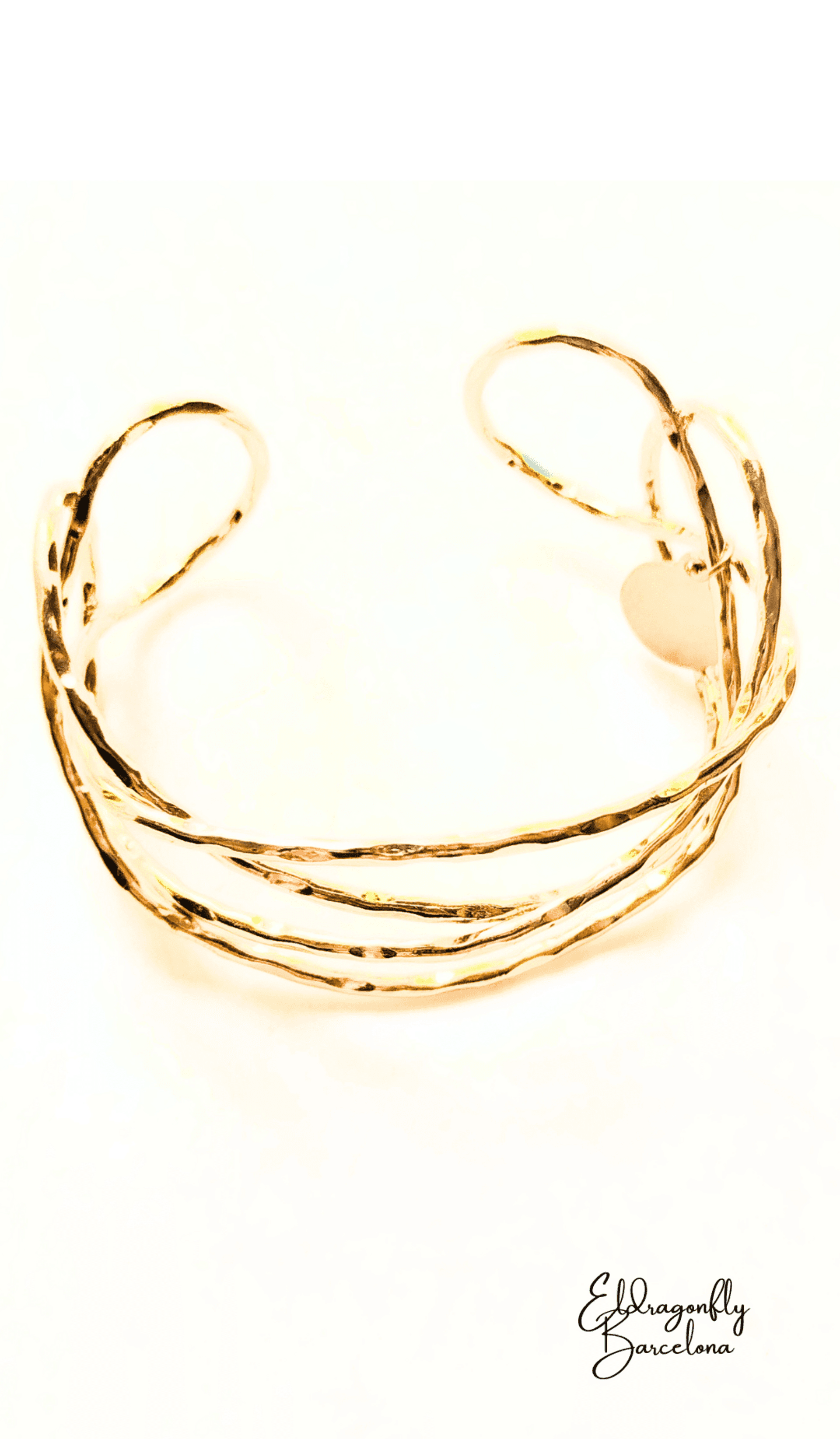 Pulsera San Elena de estilo celta gallego chapada en oro de 18 quilates. - 1