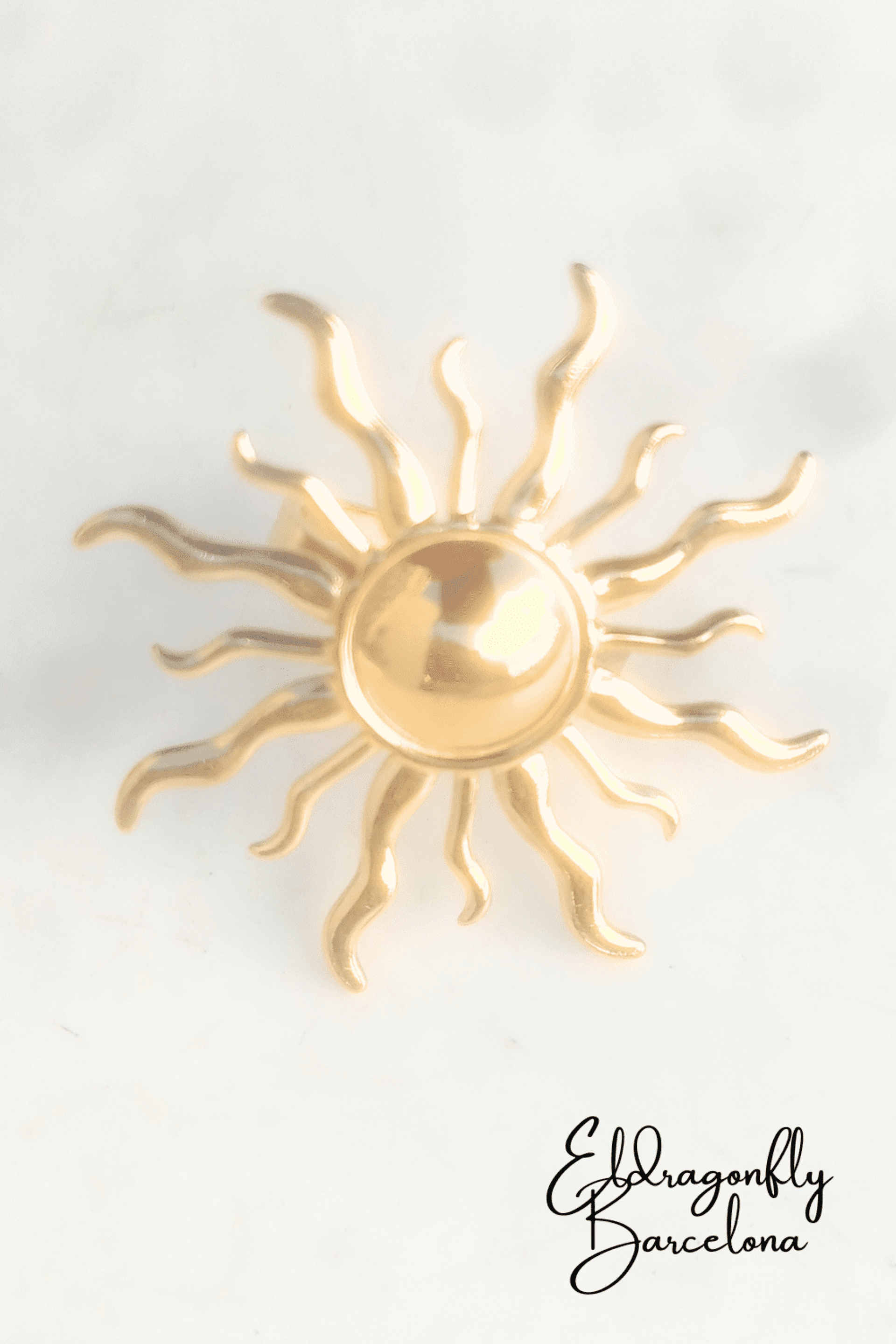 Anillo Boho Sol Ajustable Estilo Ibiza – Acero Inoxidable - 2