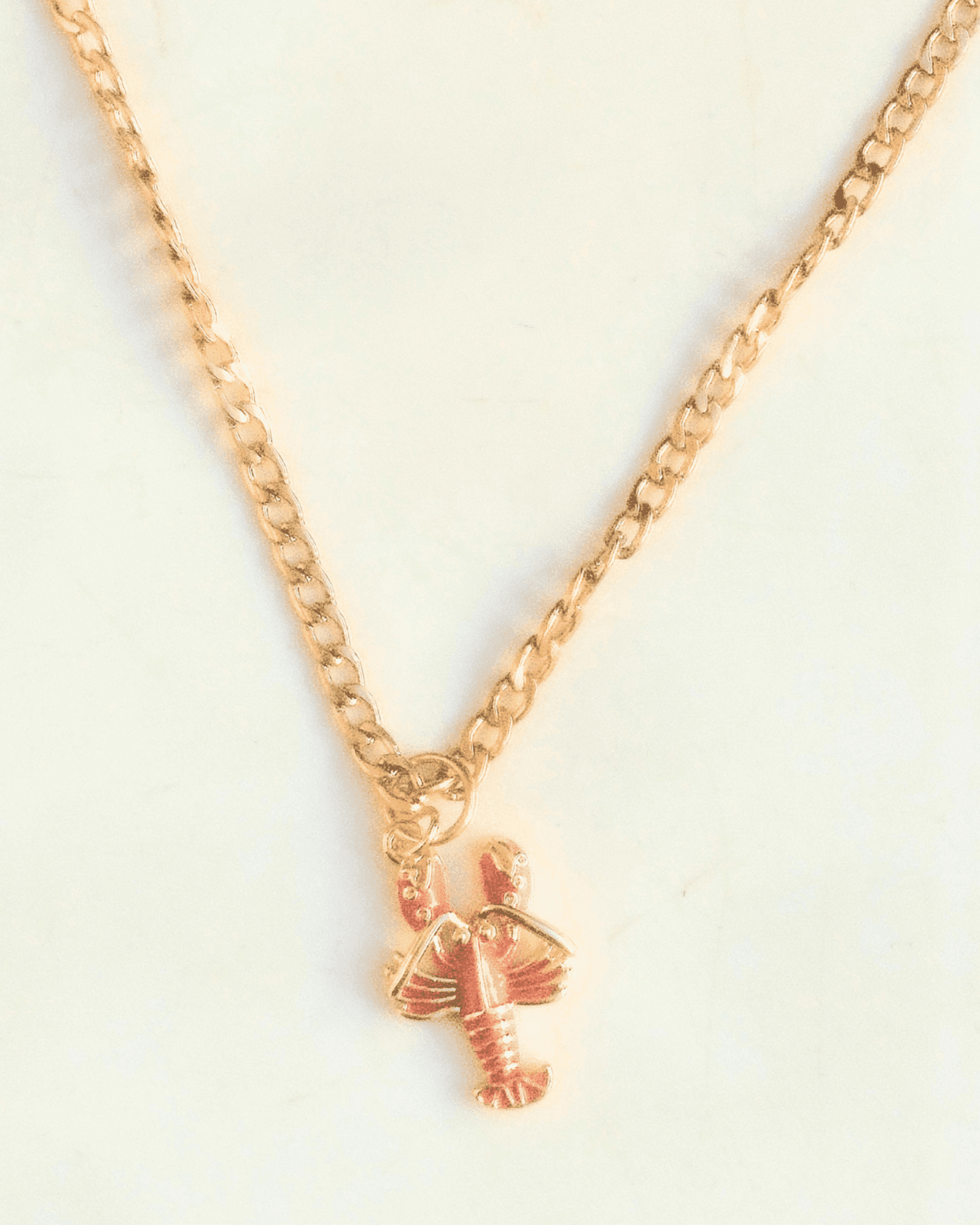 Collar Langosta Colección Salvador – Cadena Gruesa Dorada con Colgante Esmaltado - 2