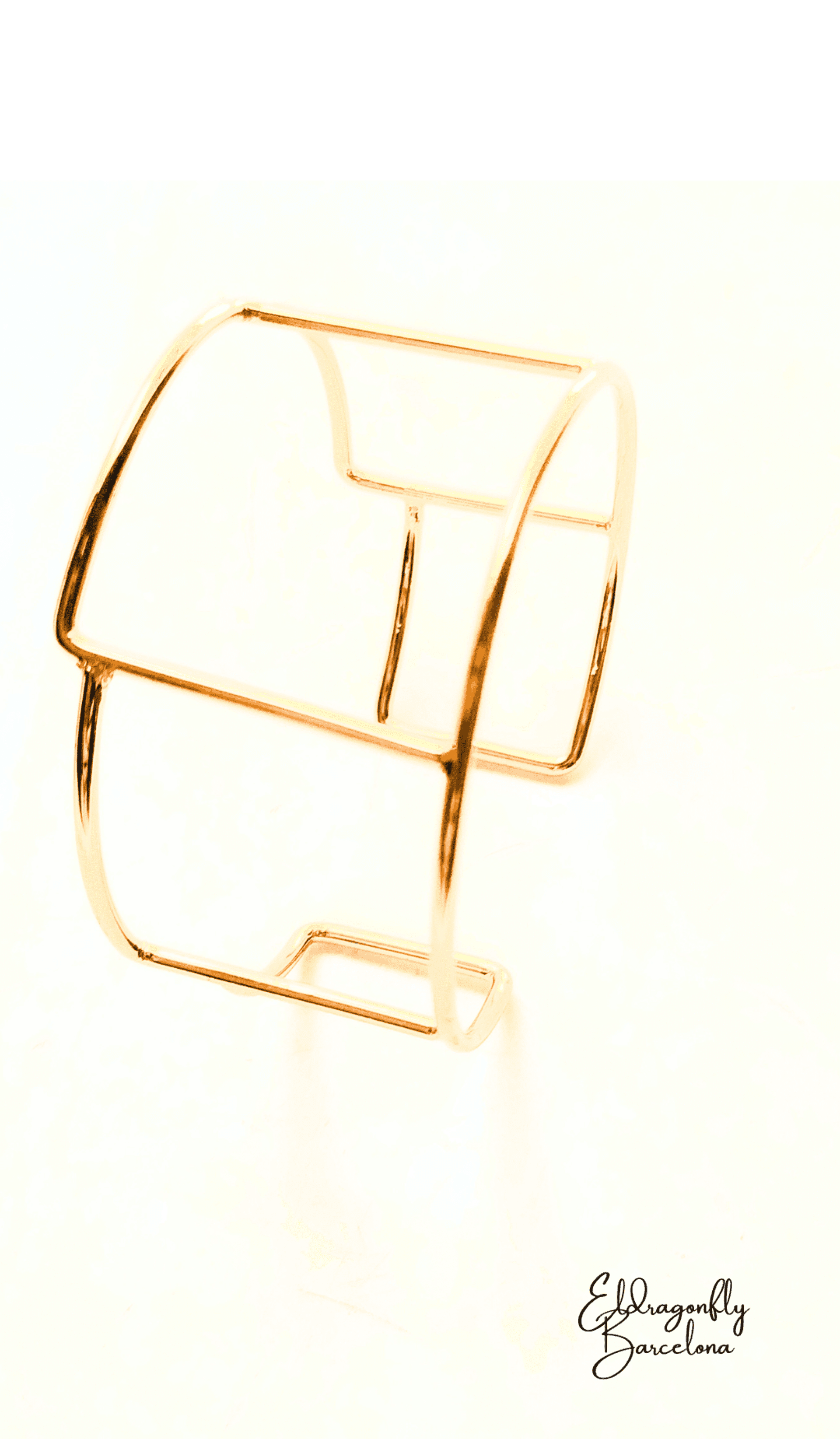 Brazalete estilo San Fernanda, chapado en oro de 18 quilates, estilo art déco. - 1