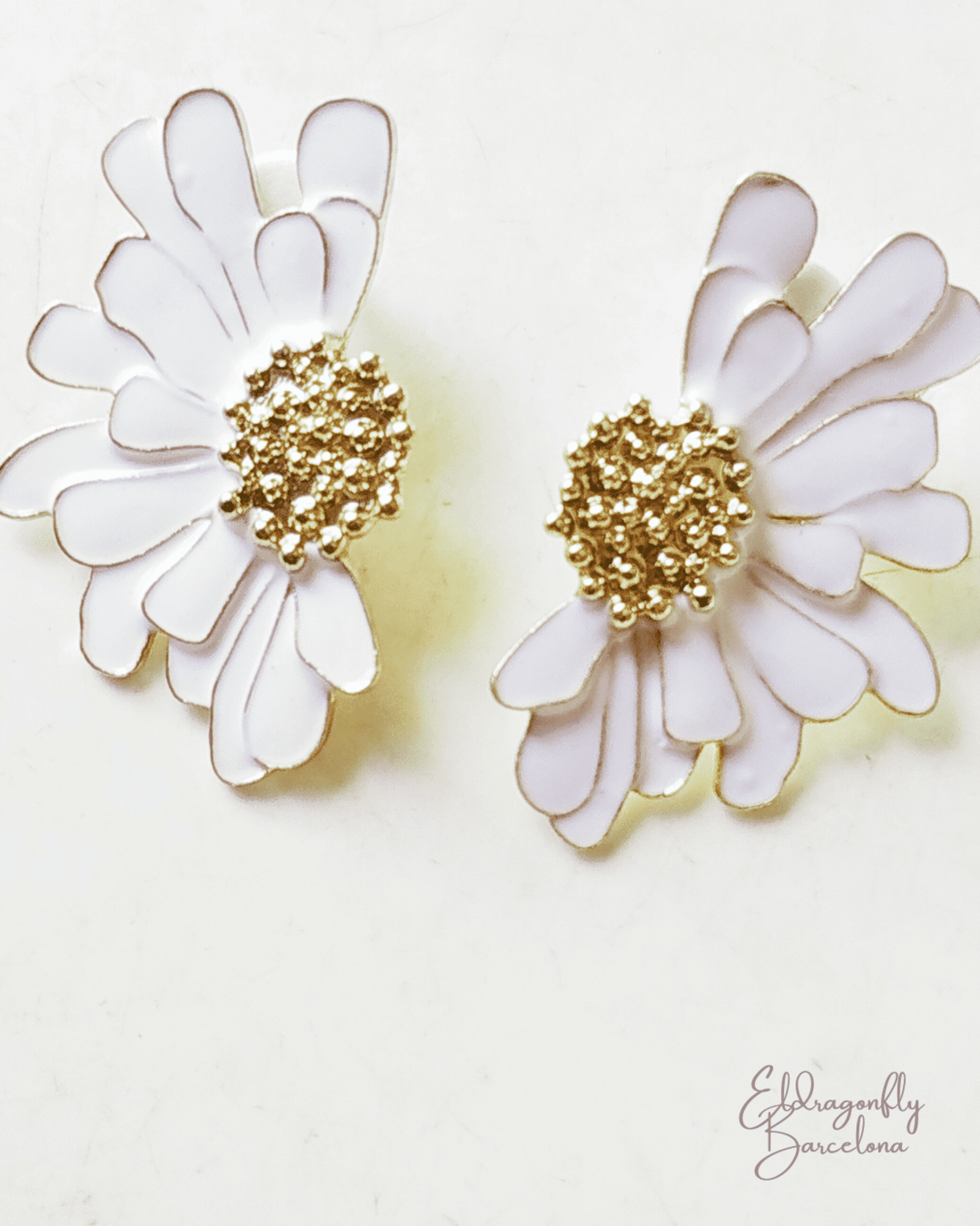 Pendientes con esmaltado floral de Vila Nova - 2