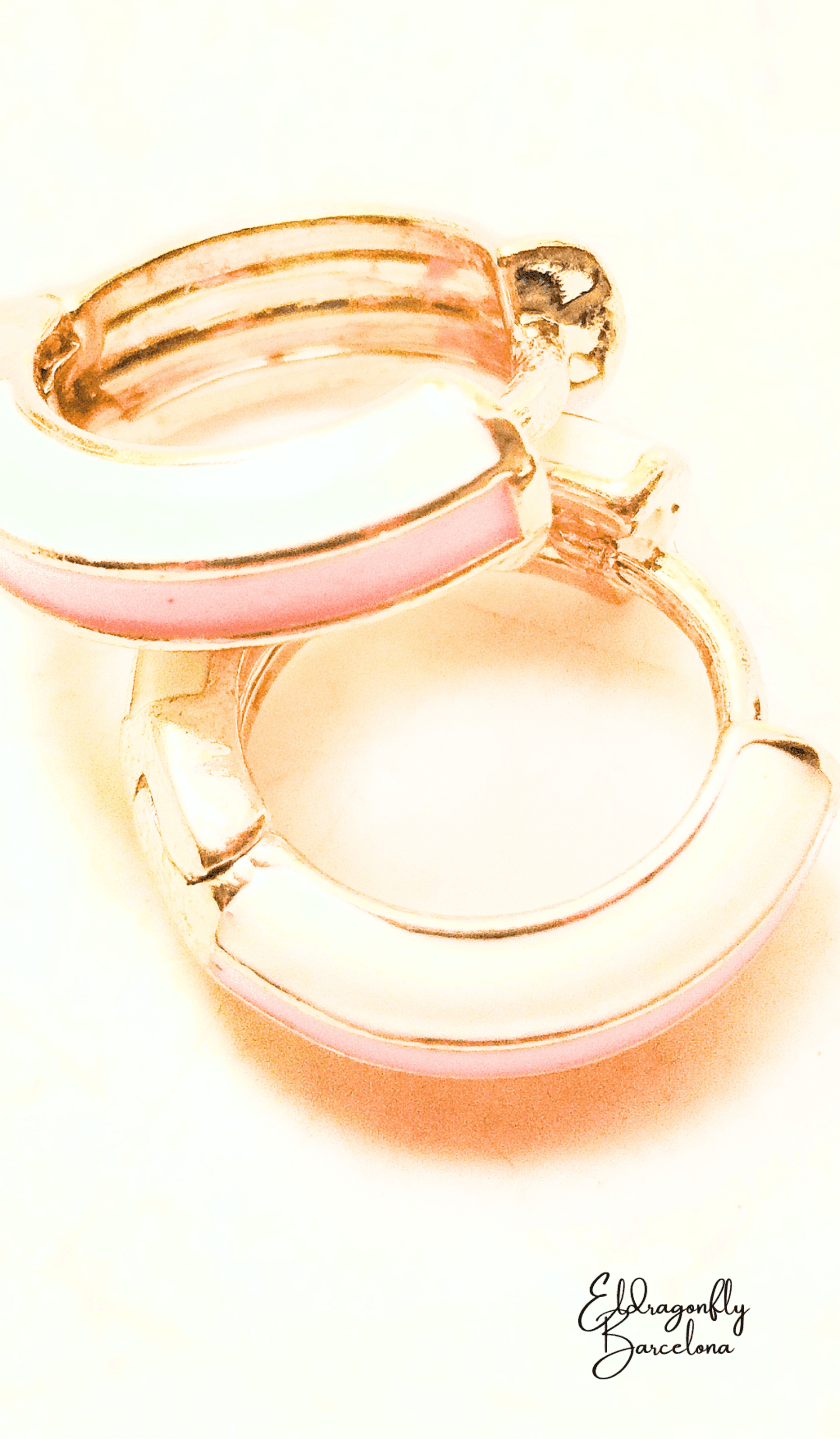 Elegantes pendientes rosas de San Lola - 1