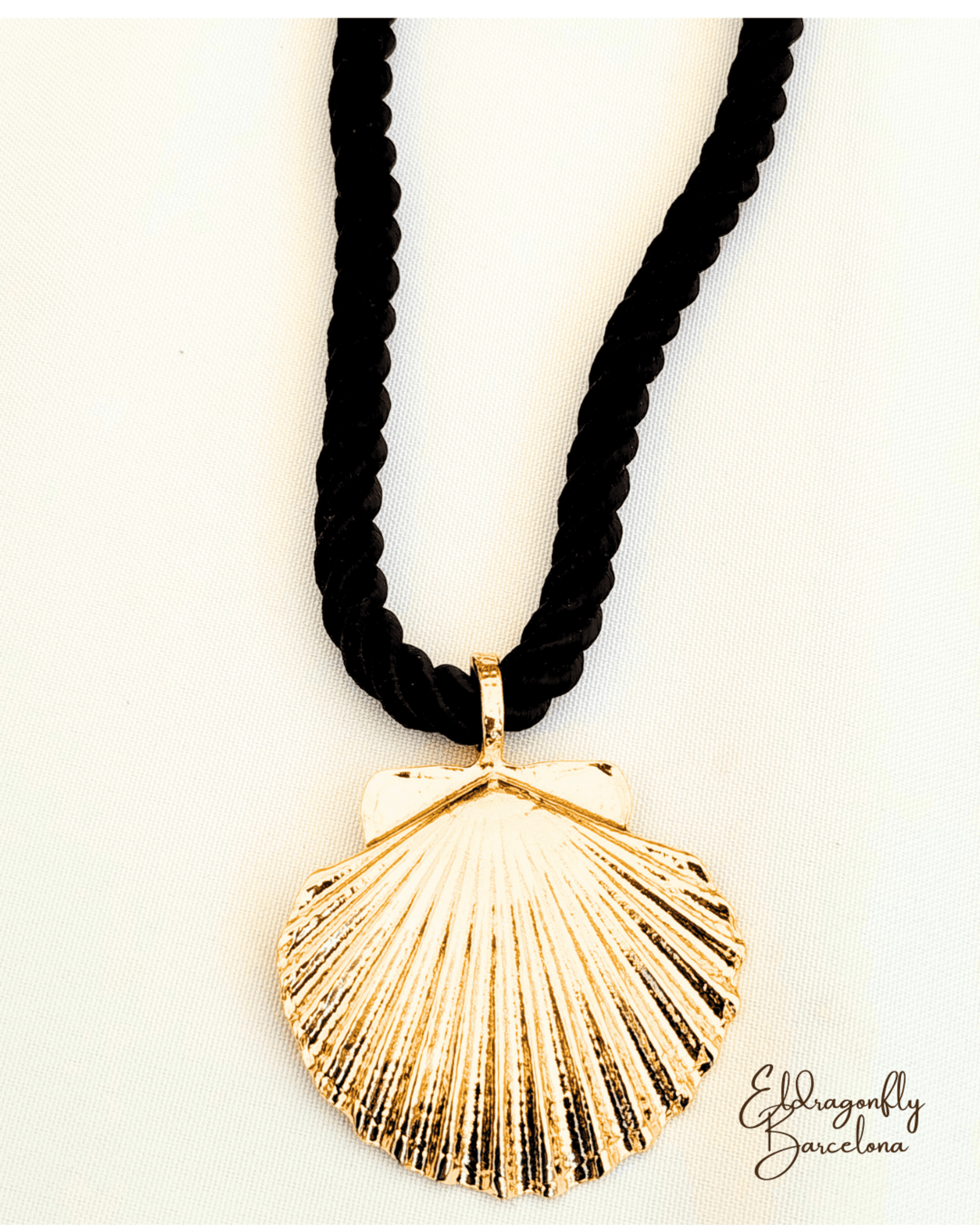 Collar playero de conchas en acero inoxidable - 3