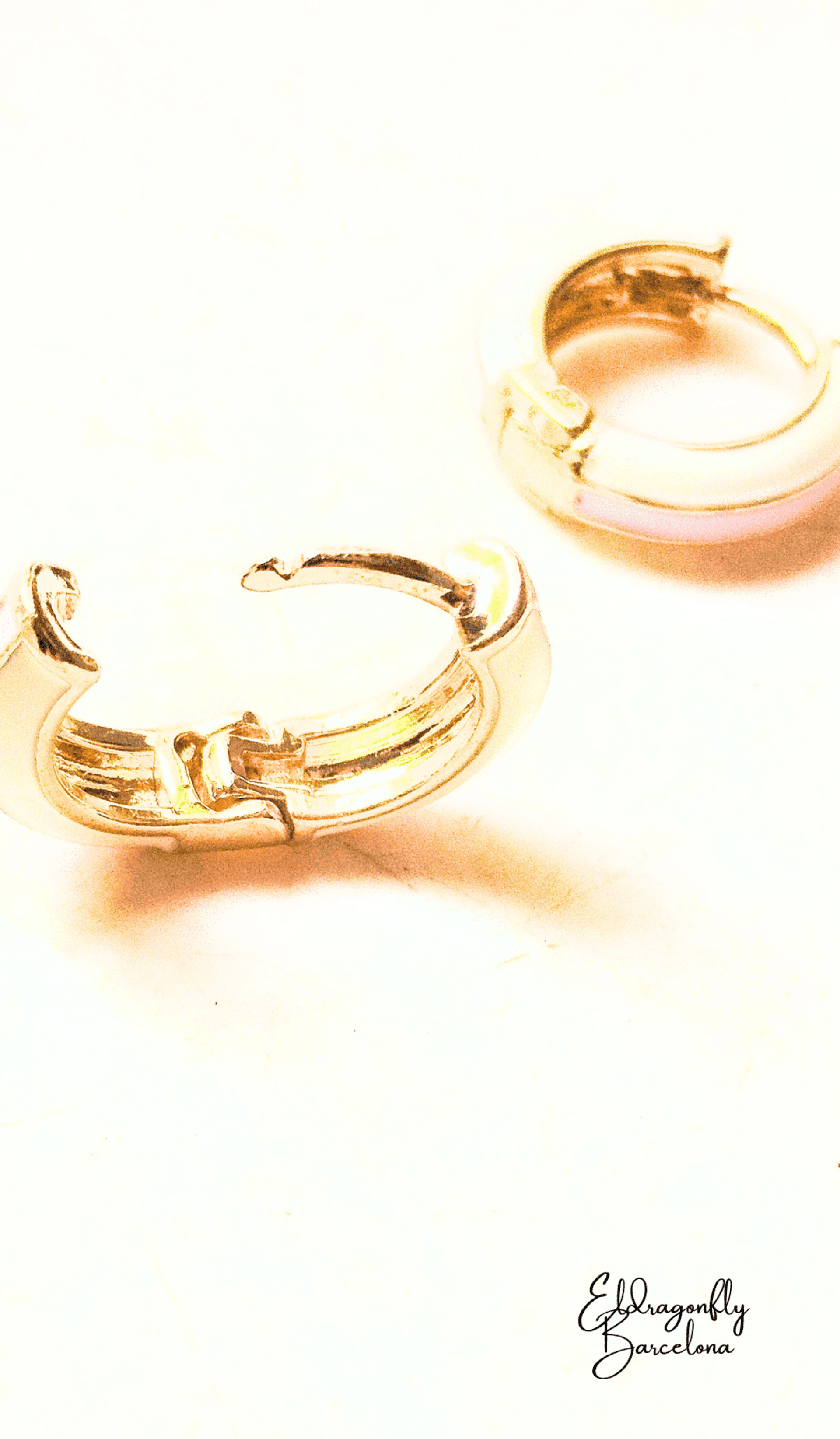 Elegantes pendientes rosas de San Lola - 2