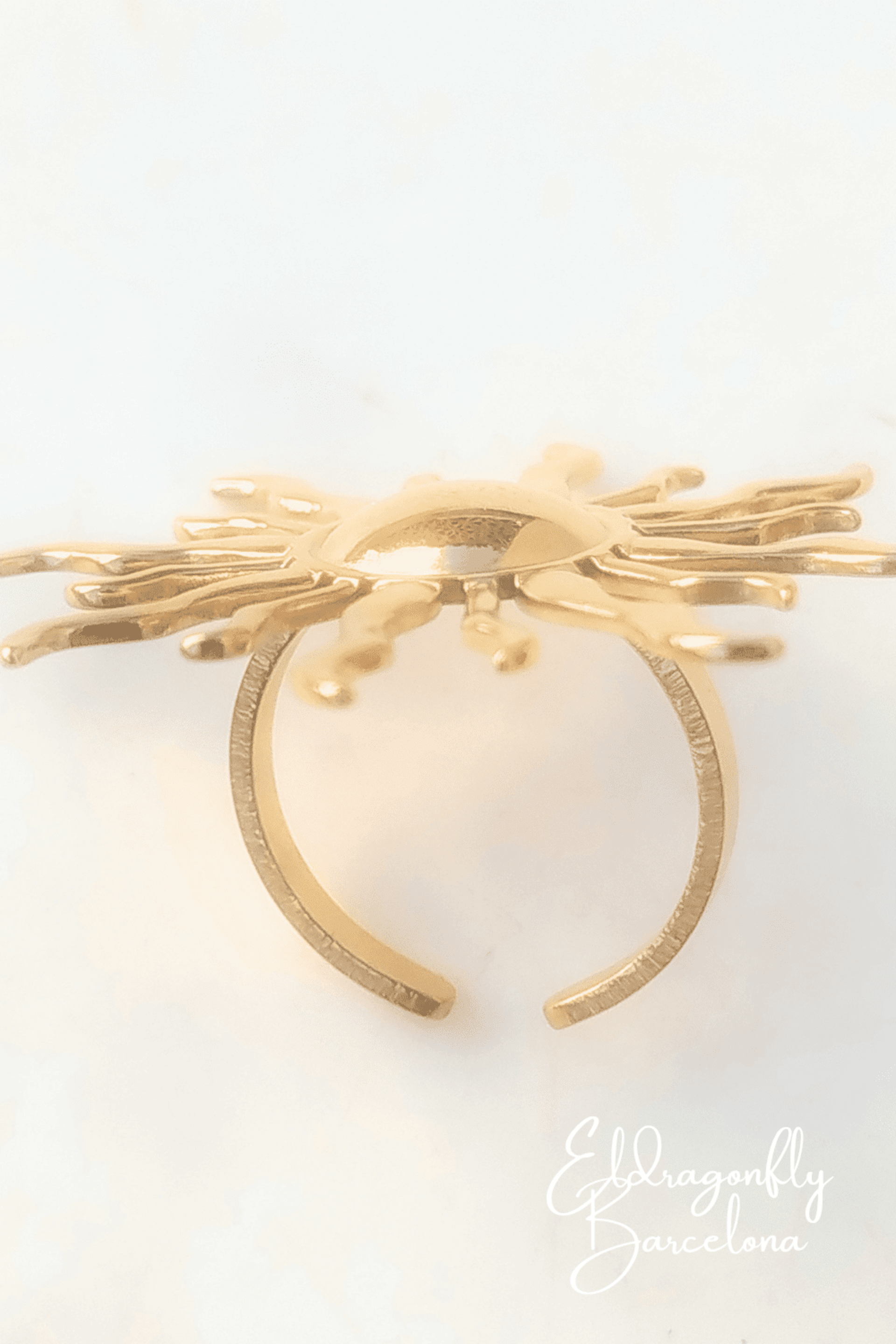 Anillo Boho Sol Ajustable Estilo Ibiza – Acero Inoxidable - 3